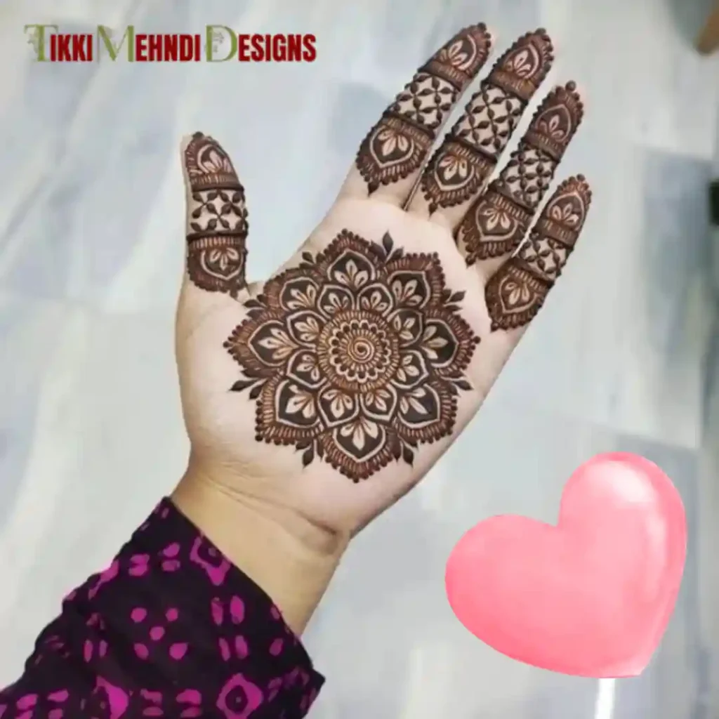 TIkki mehndi design