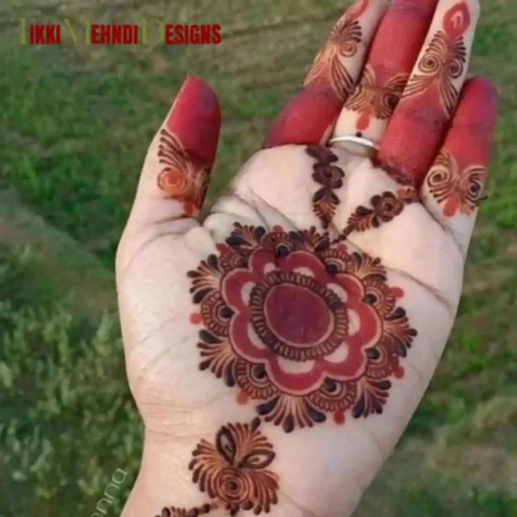 TIkki mehndi design