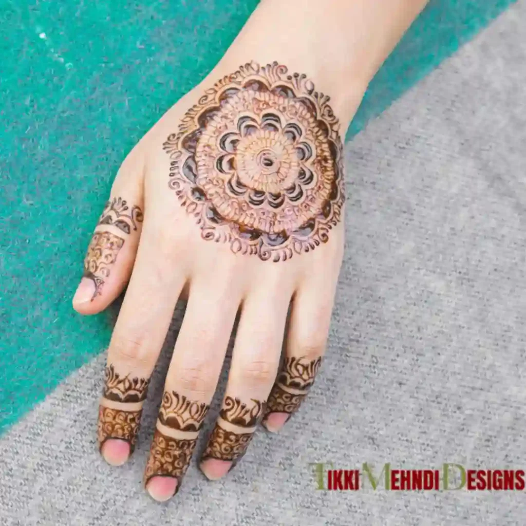 TIkki mehndi design