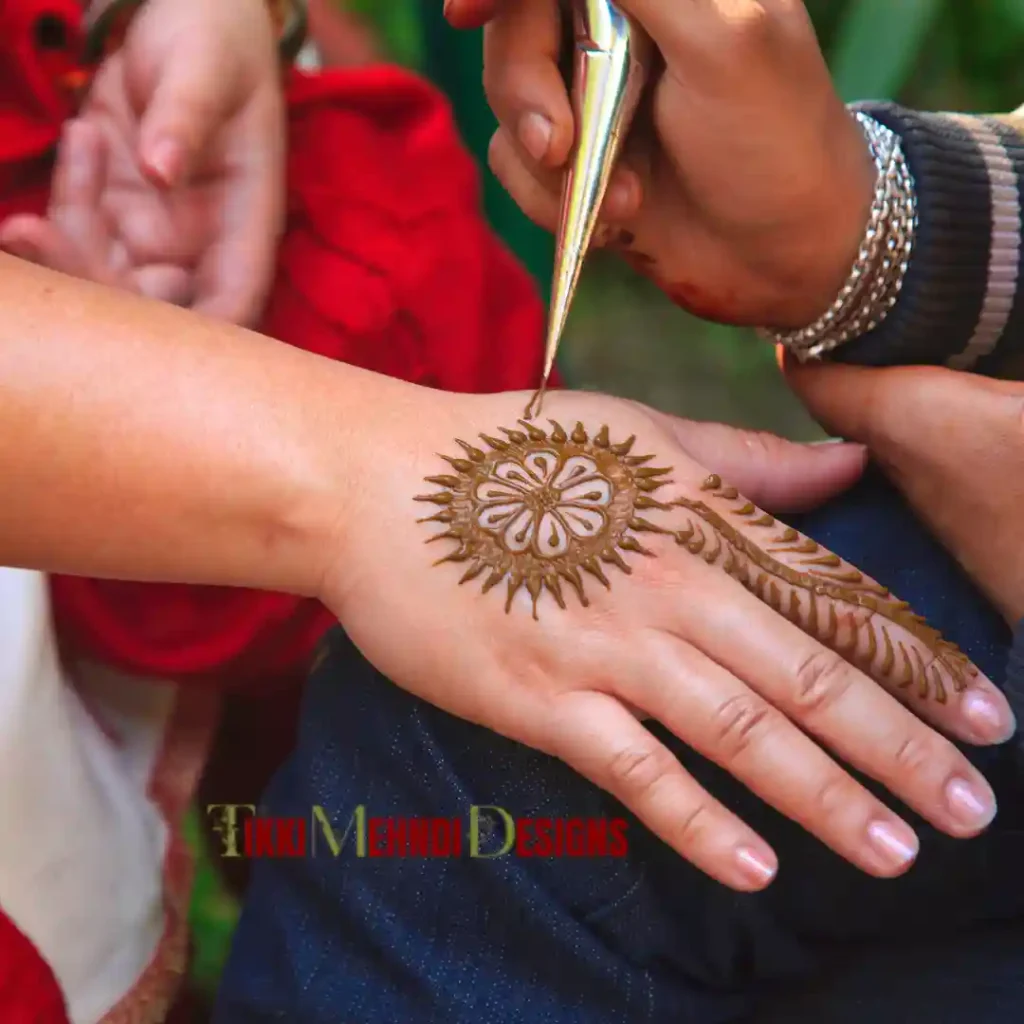 TIkki mehndi design