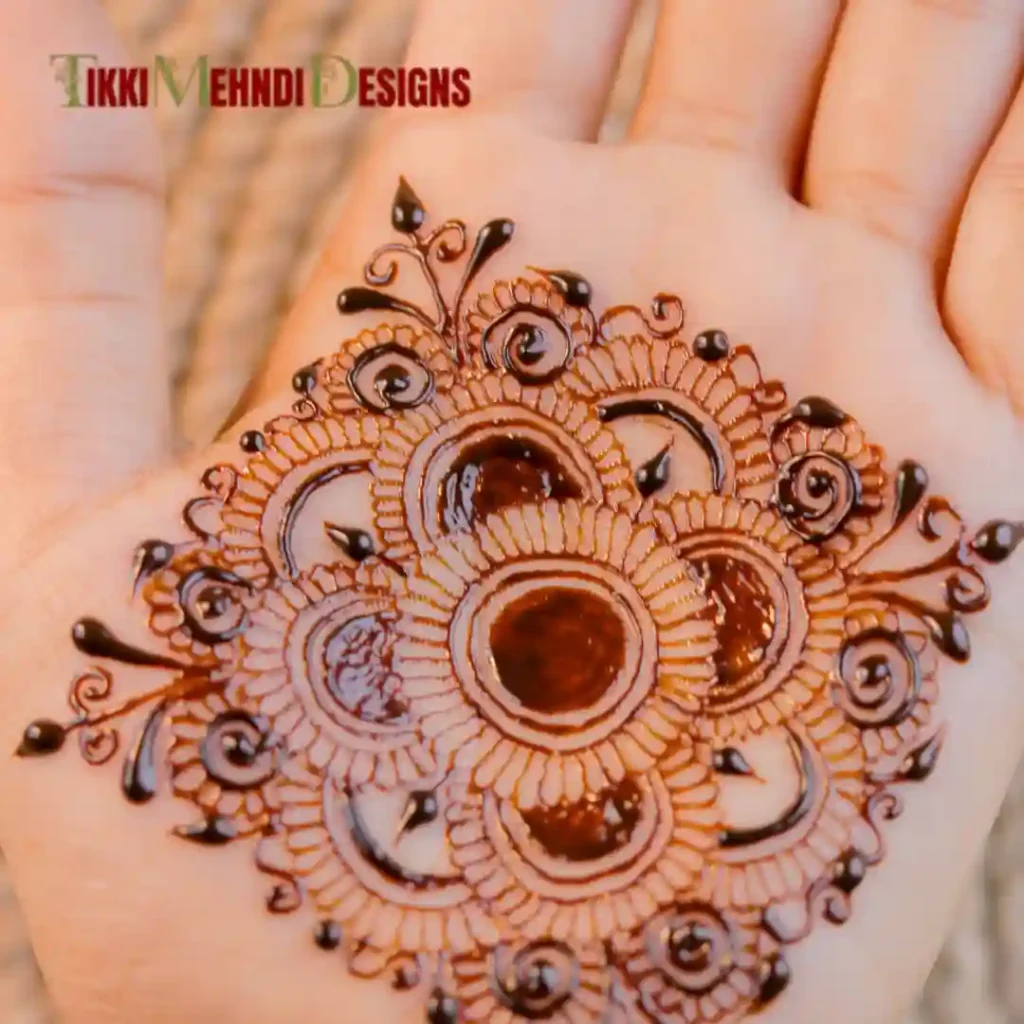 TIkki mehndi design