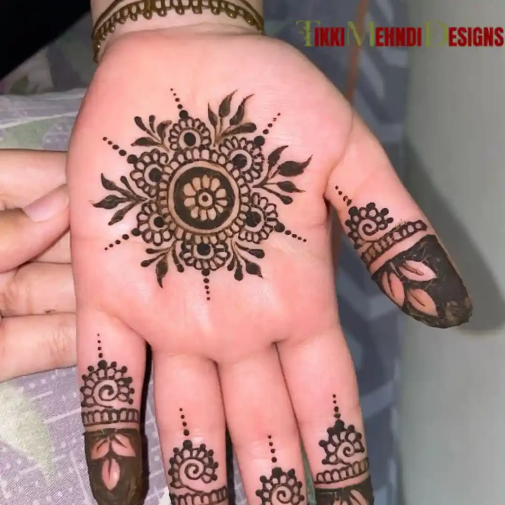 TIkki mehndi design