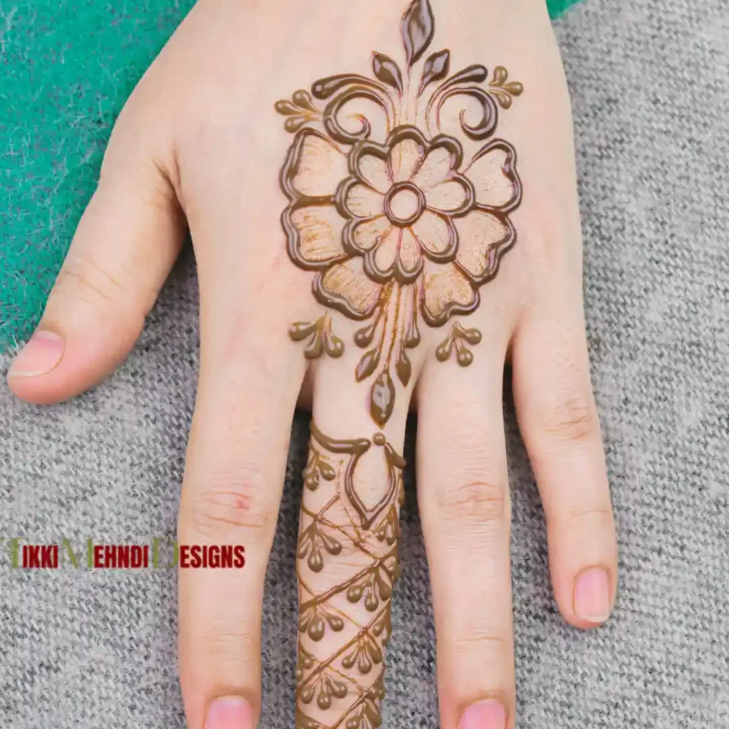 TIkki mehndi design
