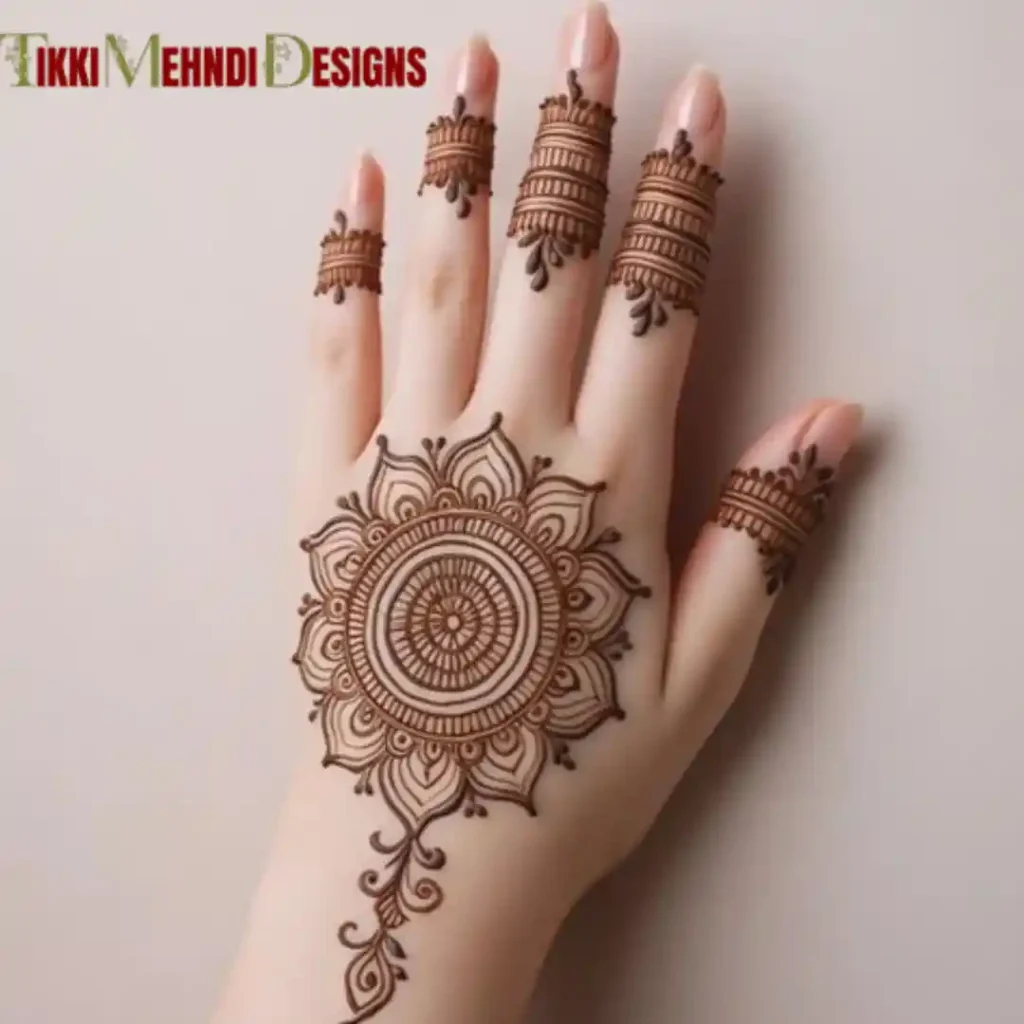 TIkki mehndi design
