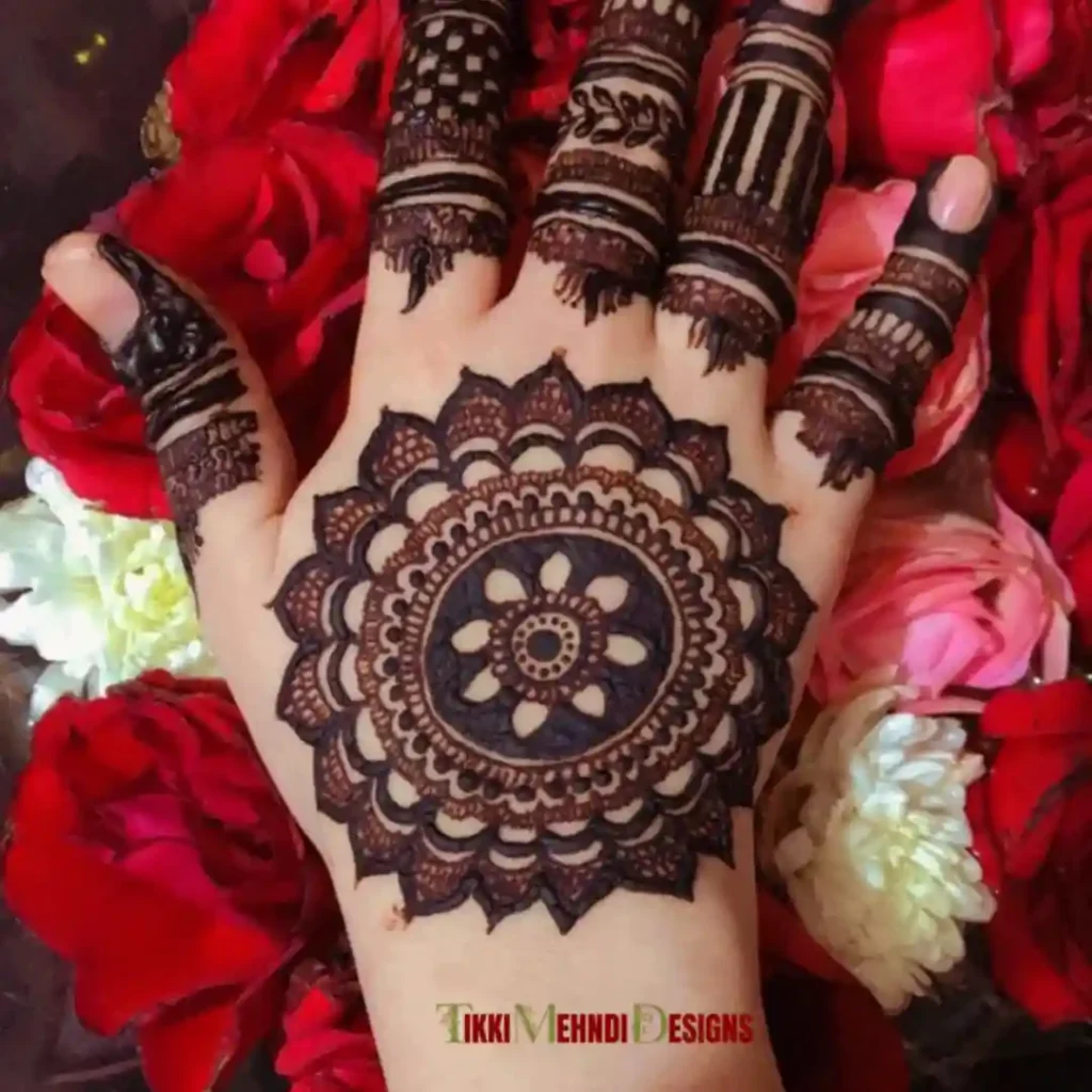TIkki mehndi design