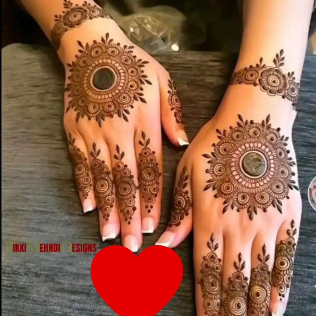 TIkki mehndi design