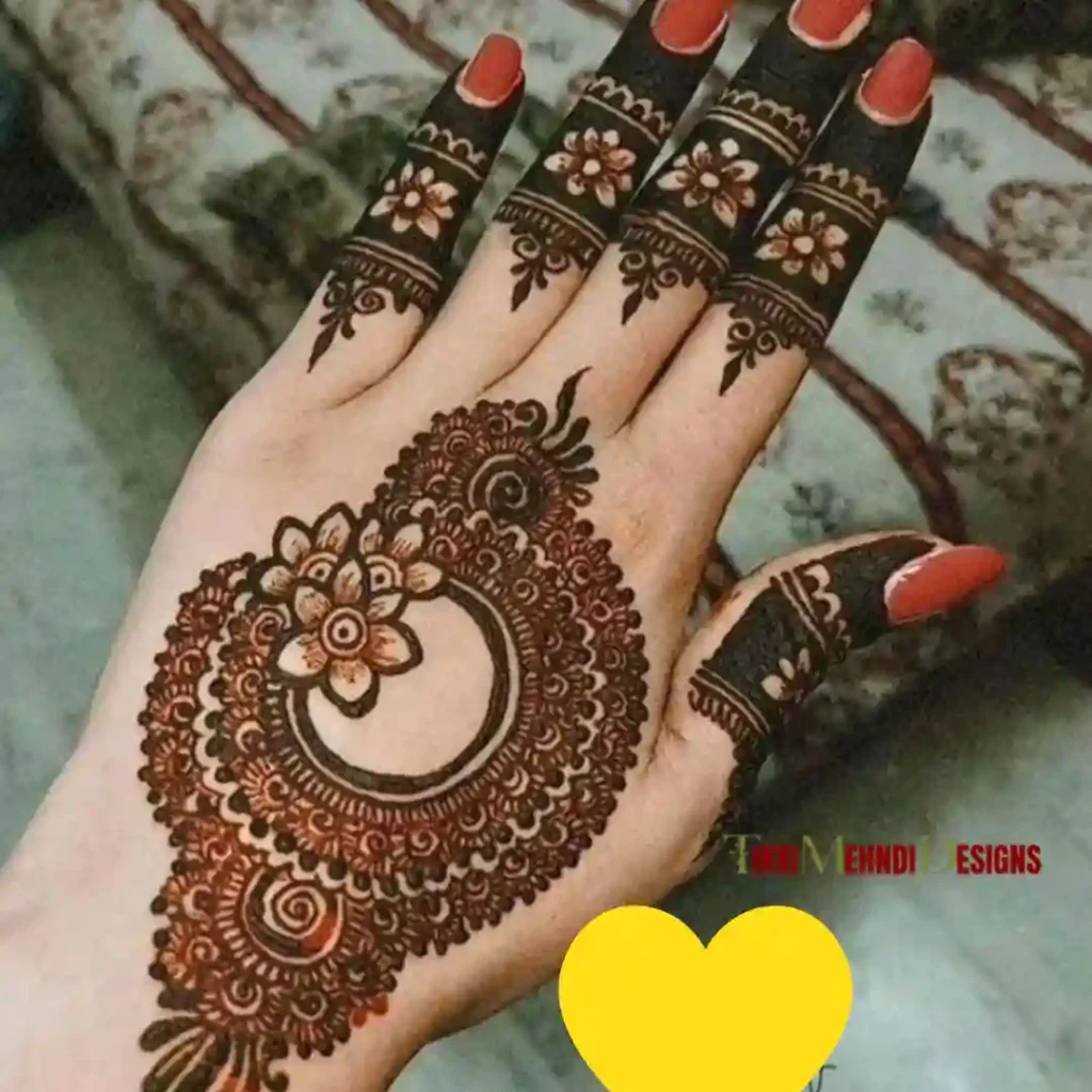 TIkki mehndi design
