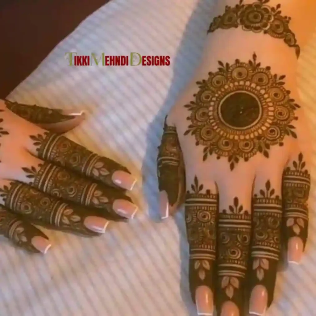 TIkki mehndi design