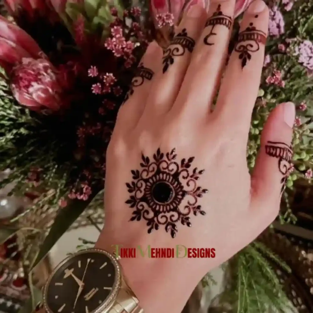 TIkki mehndi design