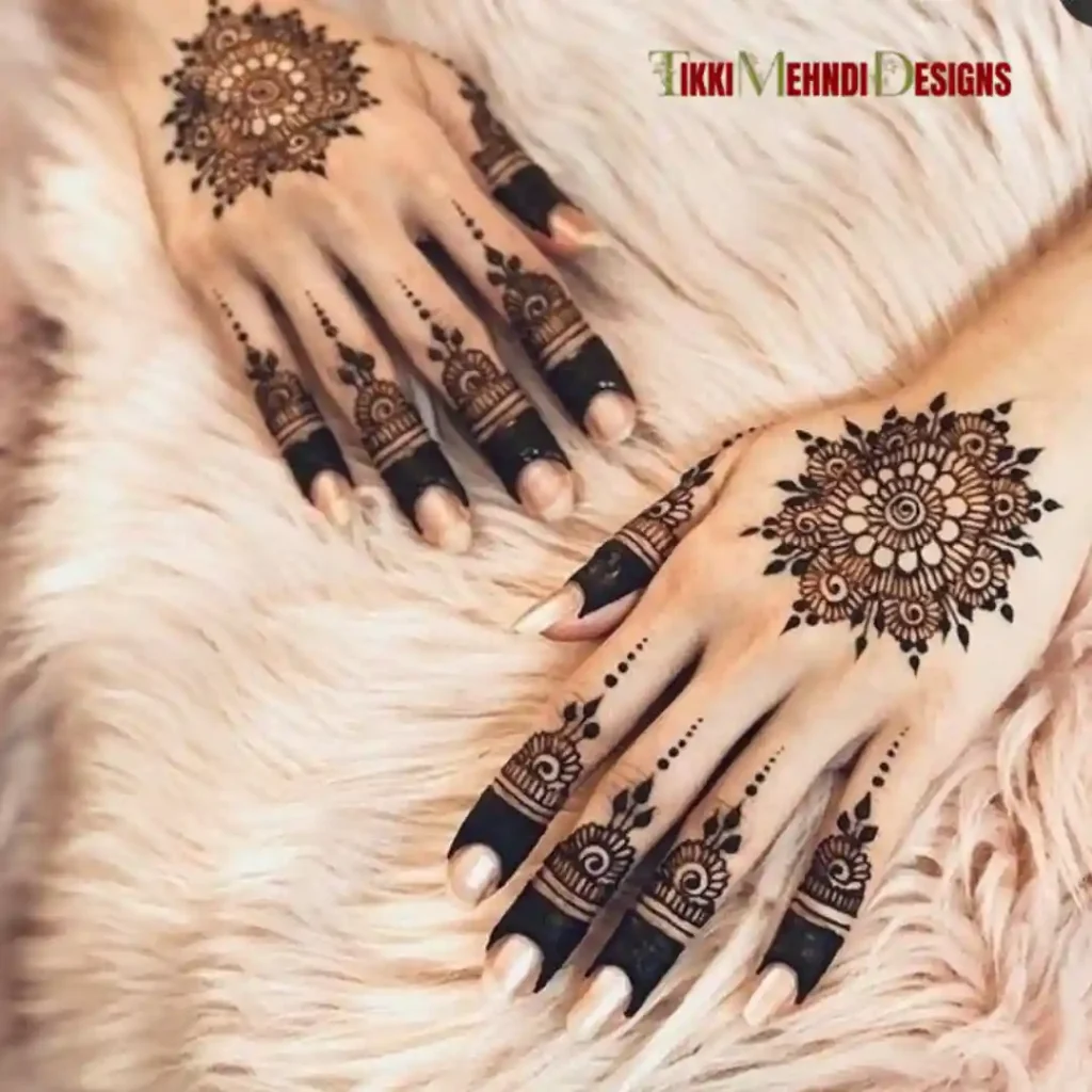TIkki mehndi design