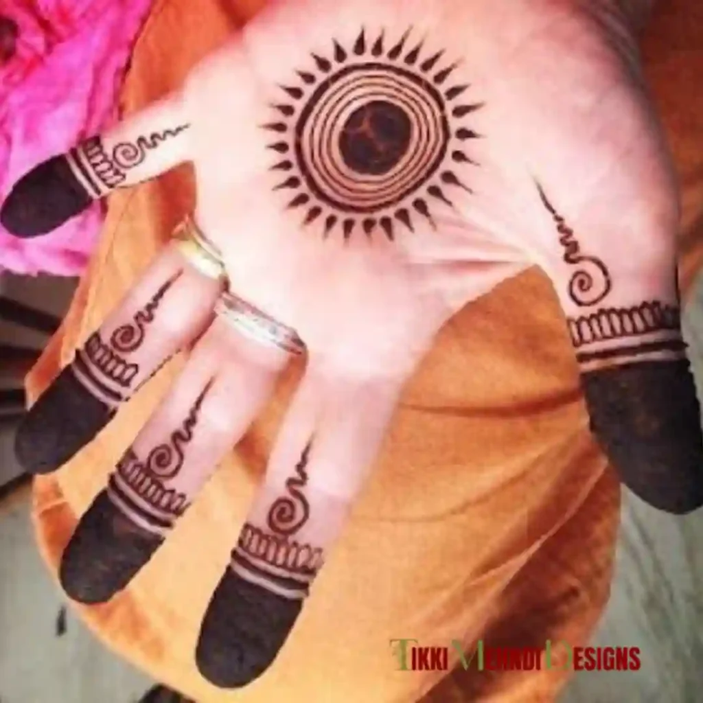 TIkki mehndi design
