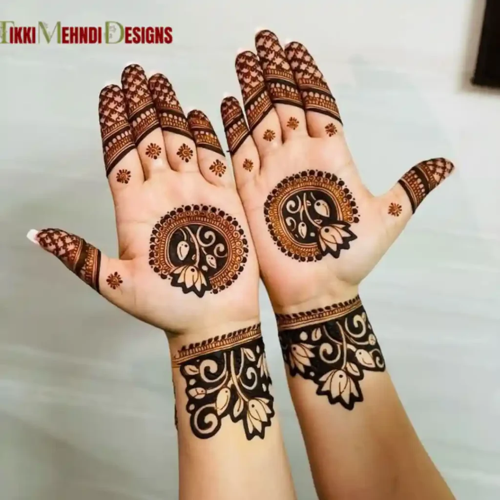 TIkki mehndi design