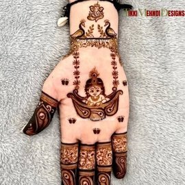 baby tikki mehndi design