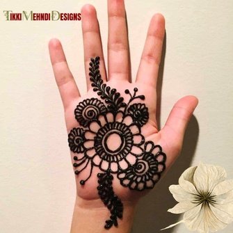 baby tikki mehndi design