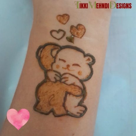 baby tikki mehndi design
