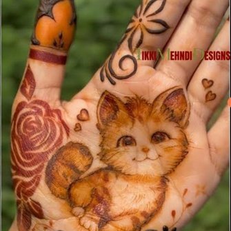 baby tikki mehndi design