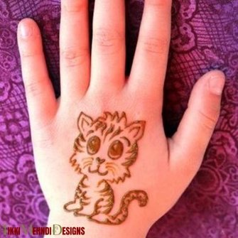 baby tikki mehndi design