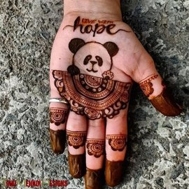 baby tikki mehndi design
