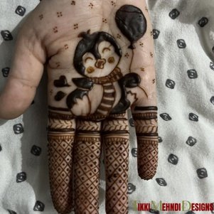 baby tikki mehndi design