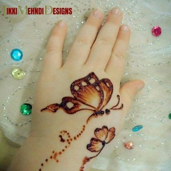 baby tikki mehndi design