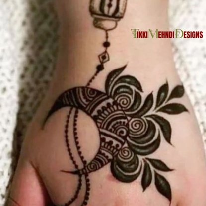 baby tikki mehndi design
