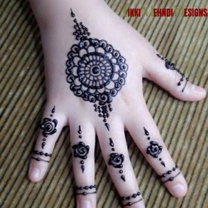 baby tikki mehndi design