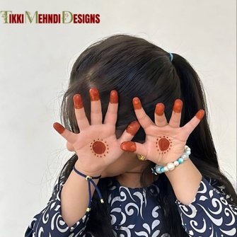 baby tikki mehndi design