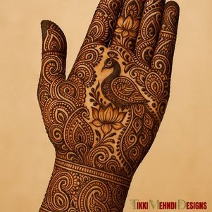 front hand simple mehndi design
