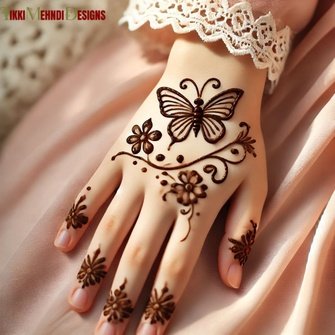 cute mehndi design for kids