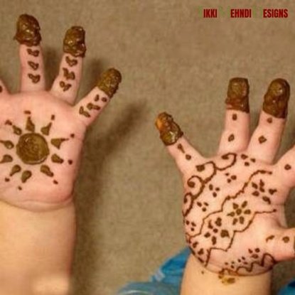 cute mehndi design for kids