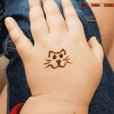 cute mehndi design for kids