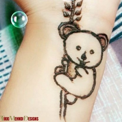 cute mehndi design for kids