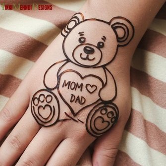 cute mehndi design for kids