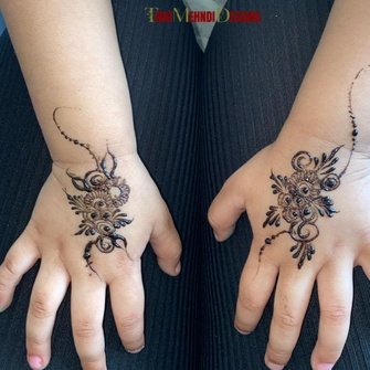 cute mehndi design for kids