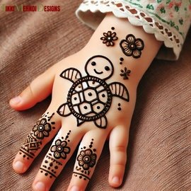 cute mehndi design for kids