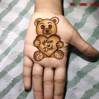 cute mehndi design for kids