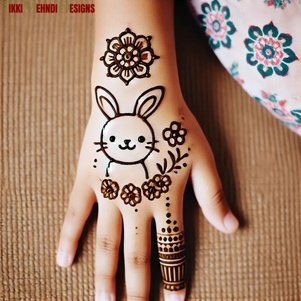 cute mehndi design for kids