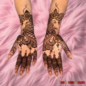 rabeeca khan mehndi design
