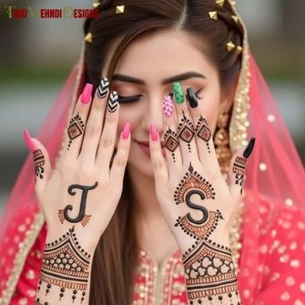 rabeeca khan mehndi design