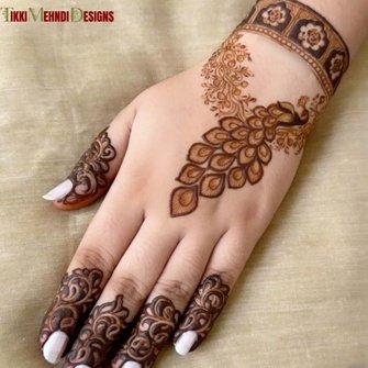 rabeeca khan mehndi design