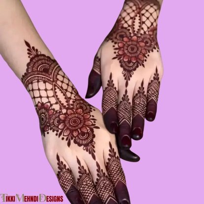rabeeca khan mehndi design