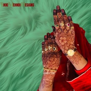 rabeeca khan mehndi design