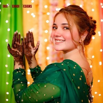 rabeeca khan mehndi design