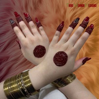 rabeeca khan mehndi design