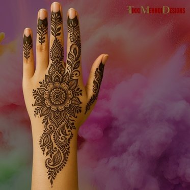 rabeeca khan mehndi design