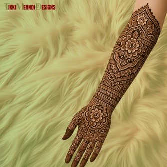 rabeeca khan mehndi design