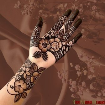 rabeeca khan mehndi design