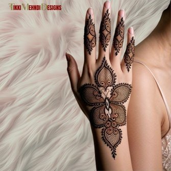 rabeeca khan mehndi design