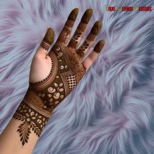 rabeeca khan mehndi design