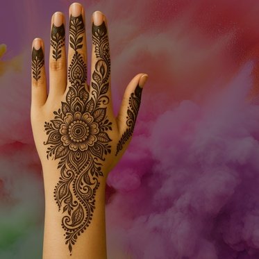 rabeeca khan mehndi design